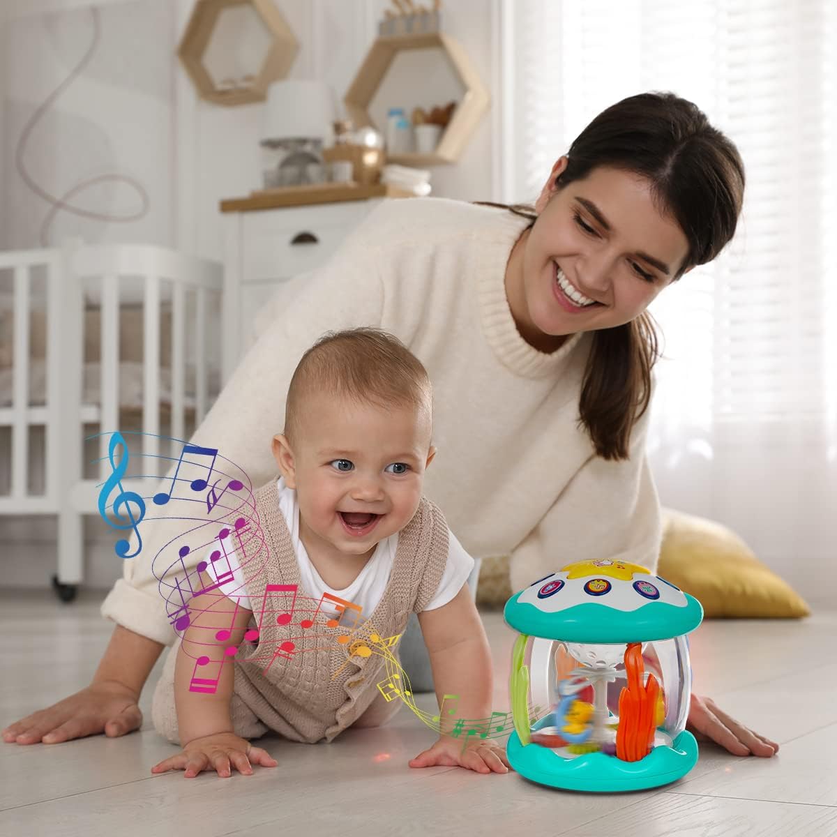 🌟 Jouet d'Éveil Interactif | LumiRouleau™
