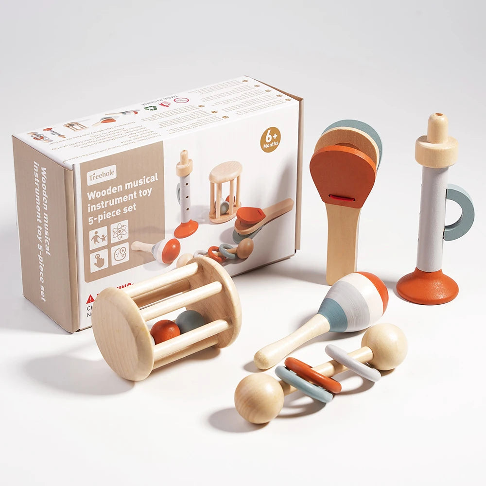 BabyMelody™ – Set Musical en Bois Montessori | Éveil Sensoriel & Motricité