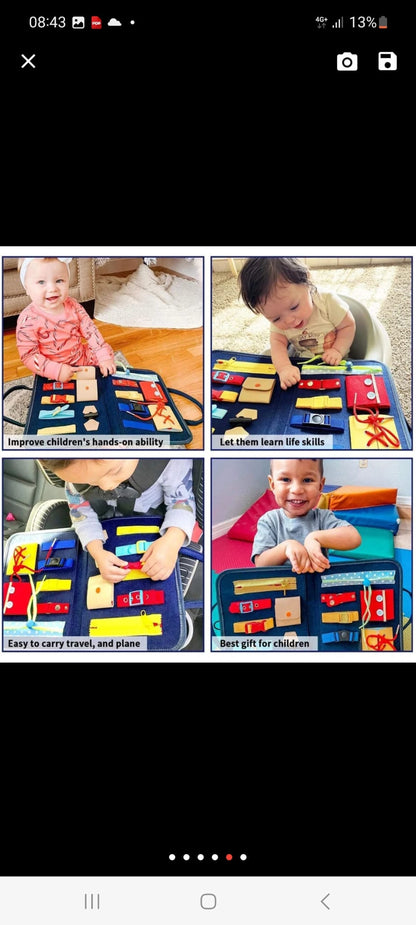 Planche d'activite pliable pour les touts pétits