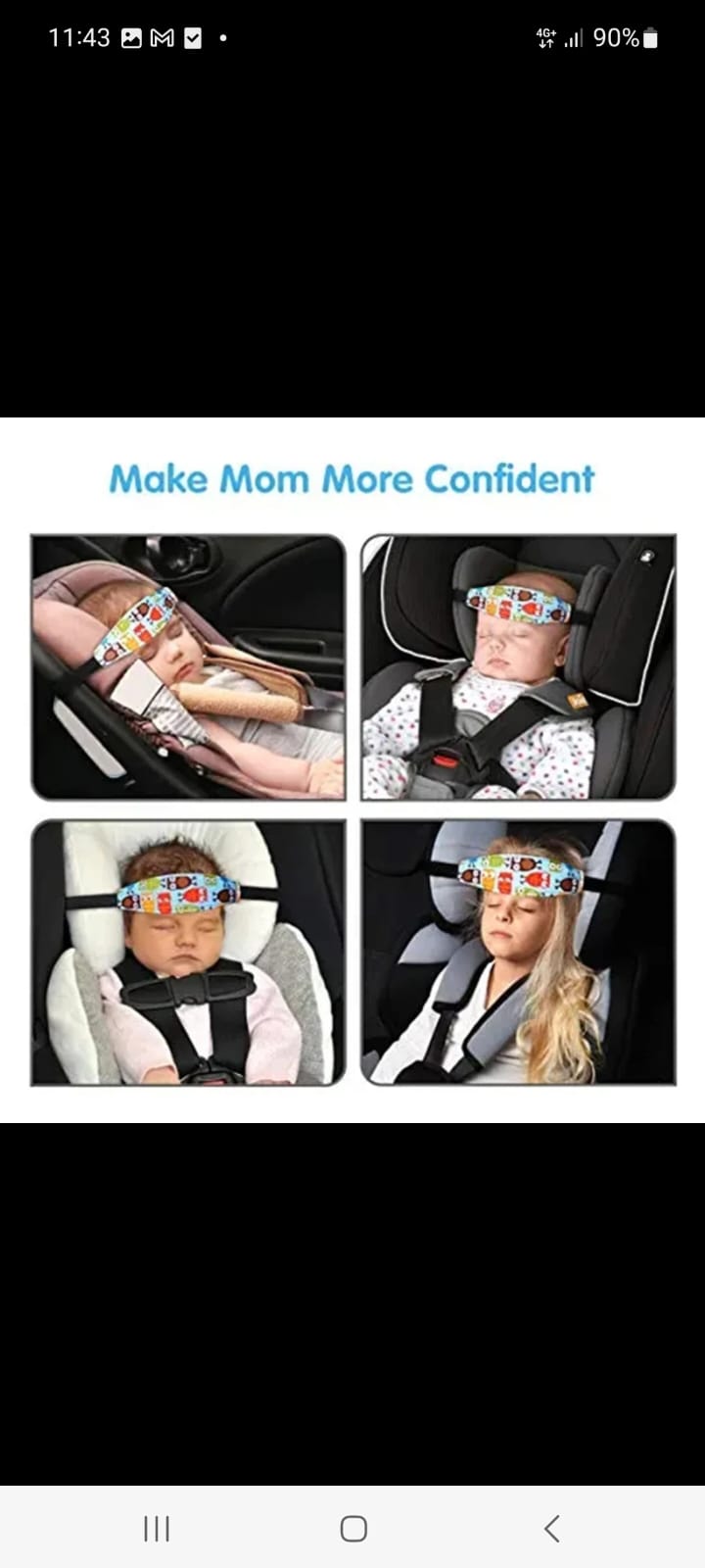 Support de tête siège auto