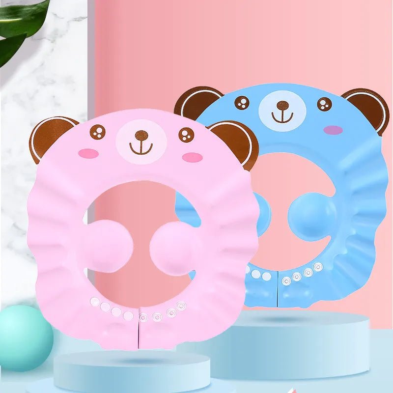 Baby Shower Soft Cap Adjustable Hair Wash Hat for Kids Ear Protection Safe Children Shampoo Bathing Shower Protect Head Cover - BB e MAMAN AMBRO