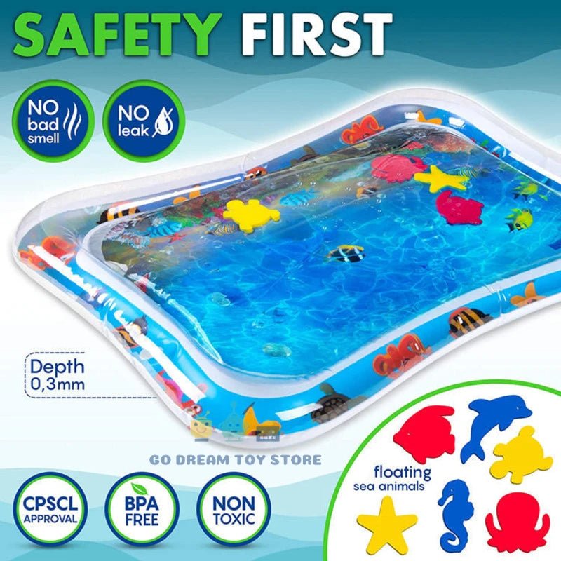 Baby Water Mat Inflatable Cushion Infant Toddler Water Play Mat for Children Early Developing Educational Toy Summer Toys - BB e MAMAN AMBRO